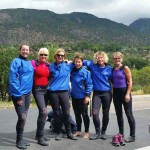 We went white water rafting on the Colorado River. I was in the front and got totally wet!