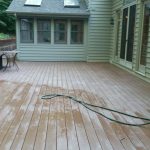 Part of back deck completed