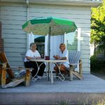 Enjoying our patio