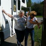 Filling the water tank