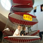 Climbing the lighthouse at Discovery Zone