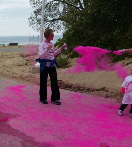 Susan G. Komen 5K today.  I got pinked!